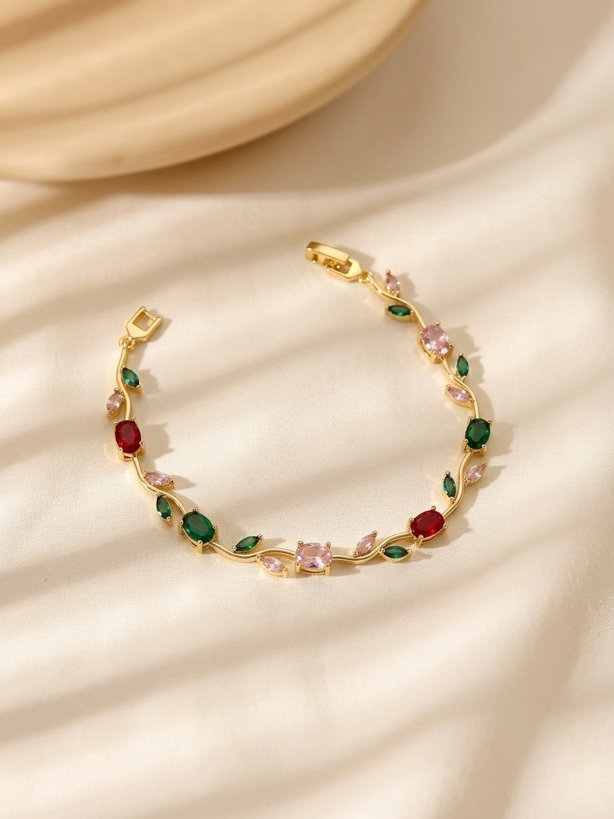 Premium Quality Gold Plated Luxury Tulip Brecelet