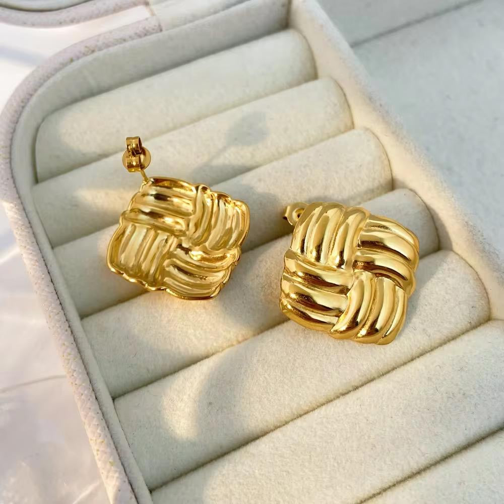 Stainless Steel luxury Hoops