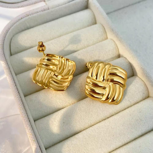 Stainless Steel luxury Hoops