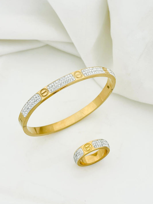 Stainless Steel Top Trending Handcuff With Ring