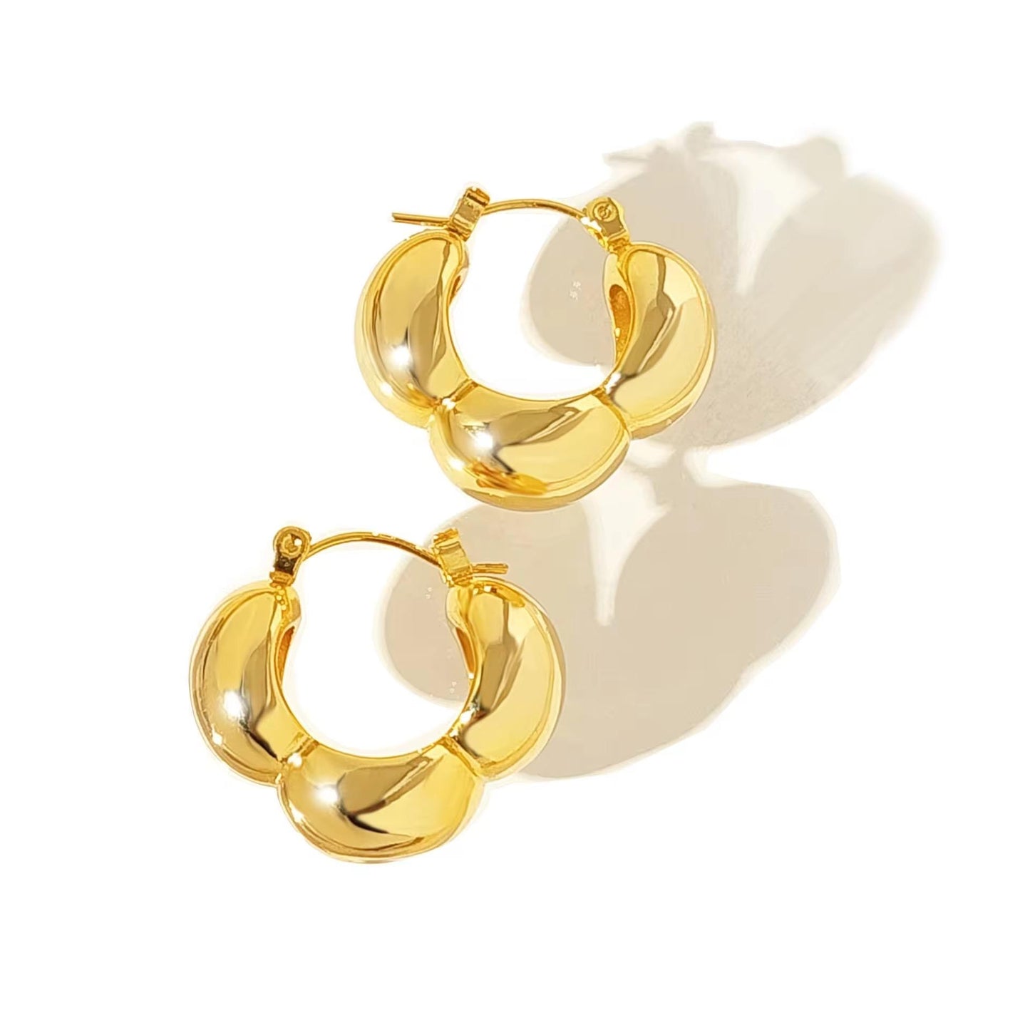 Stainless Steel luxury Hoops