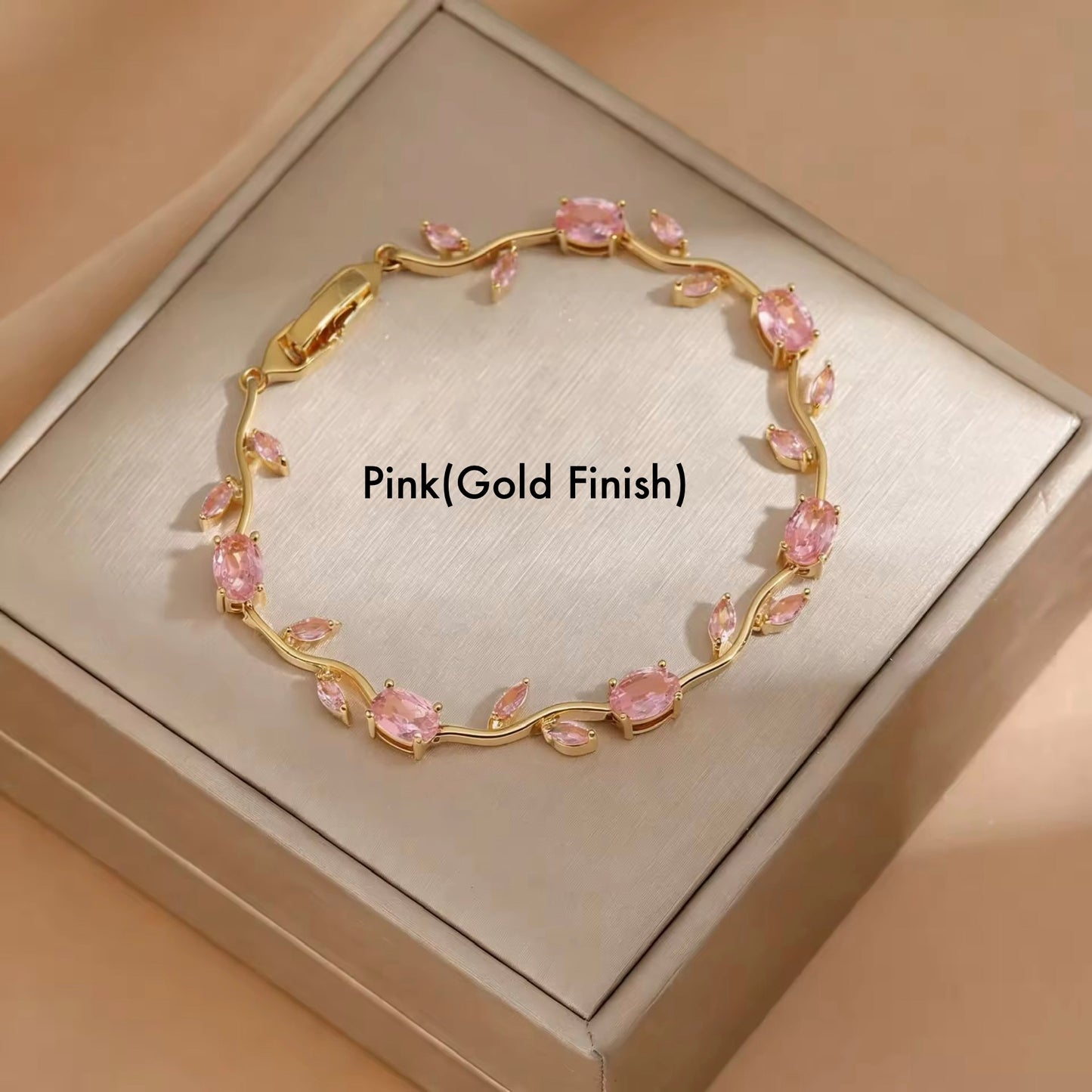 Premium Quality Gold Plated Luxury Tulip Brecelet