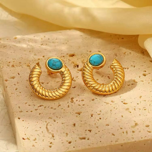 Stainless Steel luxury Hoops