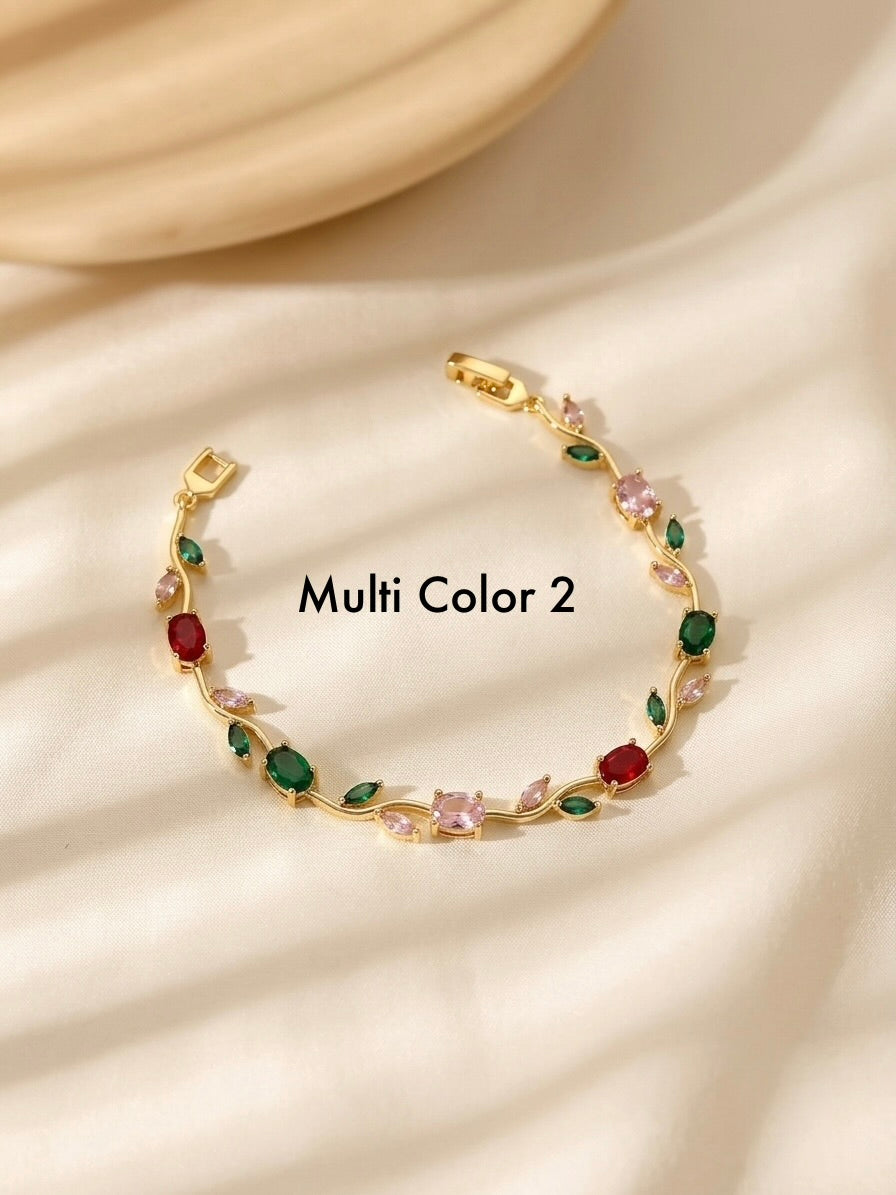Premium Quality Gold Plated Luxury Tulip Brecelet