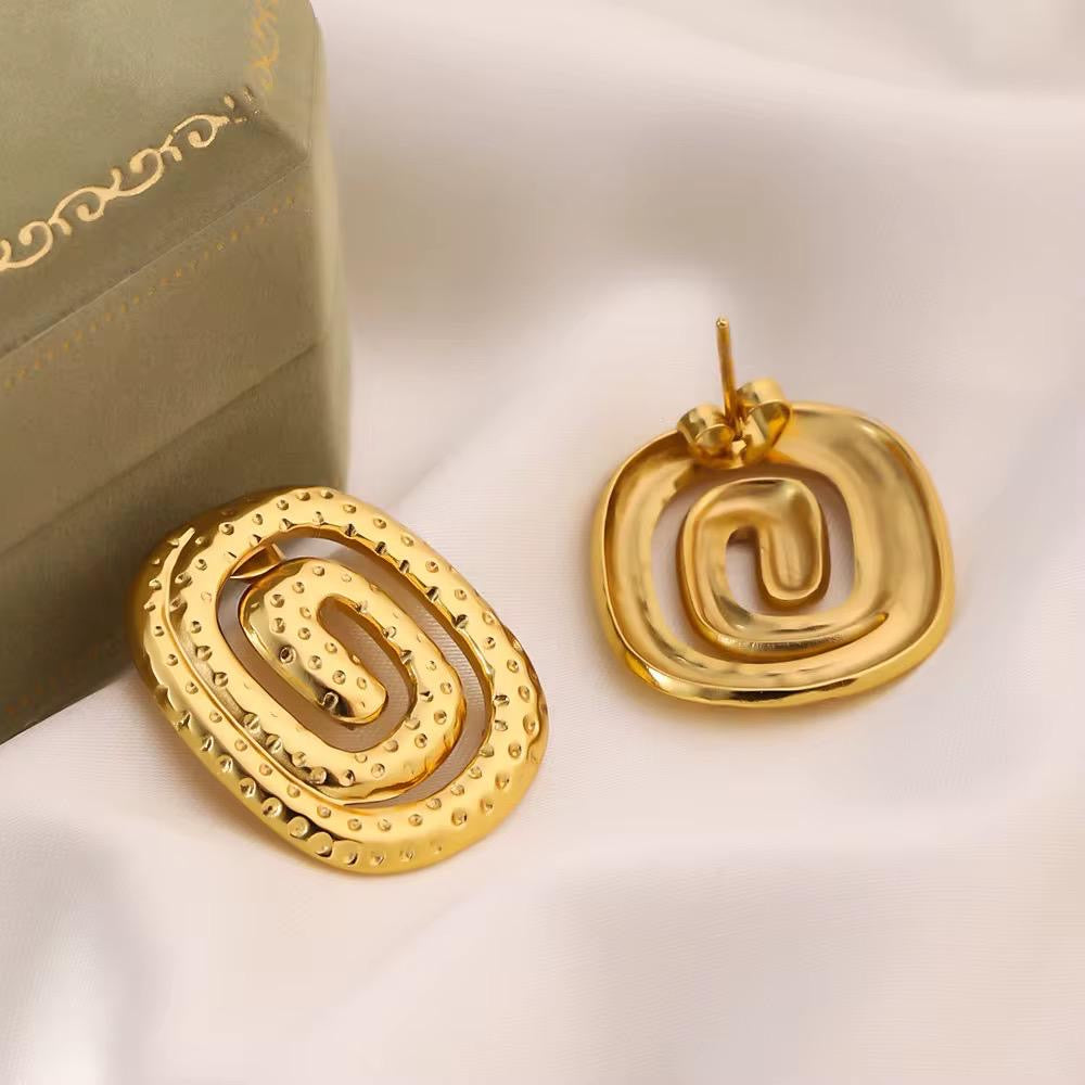 Stainless Steel luxury Hoops