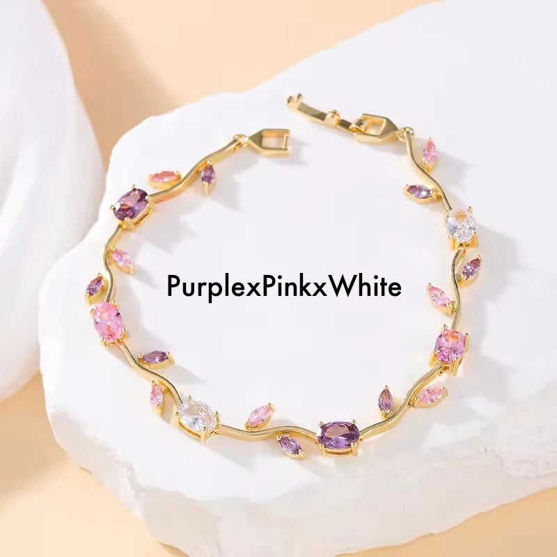 Premium Quality Gold Plated Luxury Tulip Brecelet