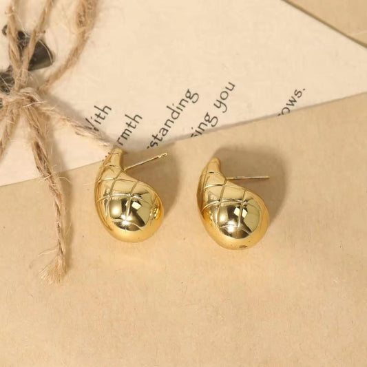 Stainless Steel luxury Hoops