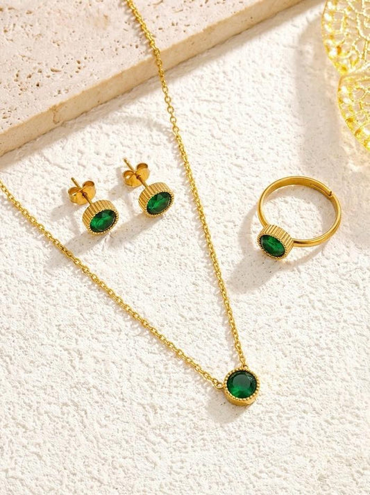 Premium Quality Sainless Steel Locket Sets With Ring