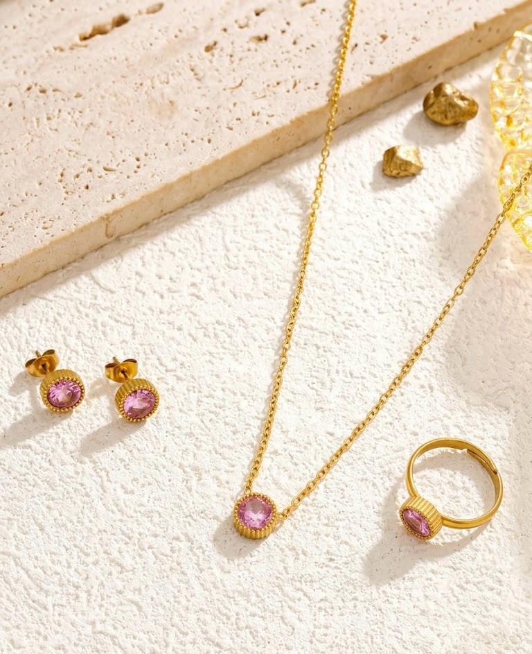 Premium Quality Sainless Steel Locket Sets With Ring