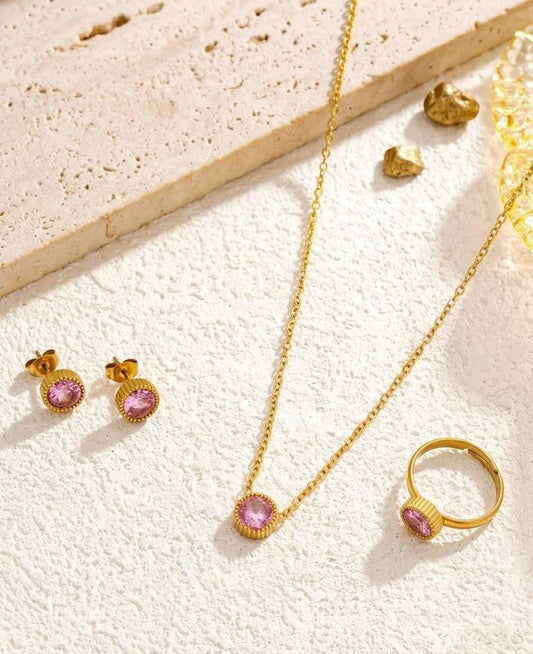 Premium Quality Sainless Steel Locket Sets With Ring