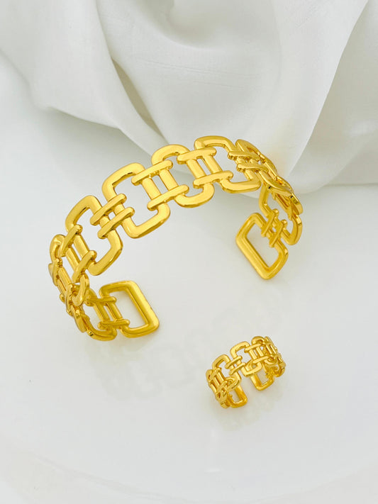 Stainless Steel Top Trending Handcuff With Ring