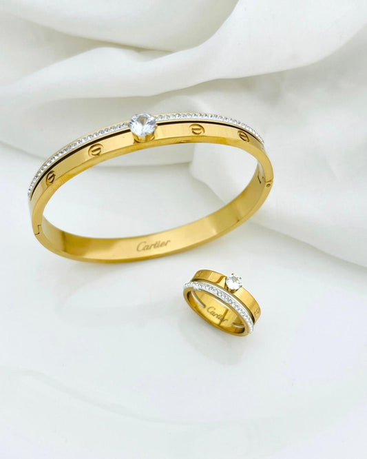 Stainless Steel Top Trending Handcuff With Ring