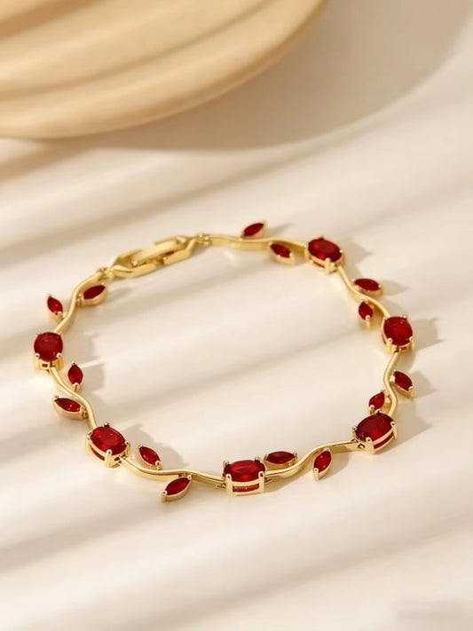 Premium Quality Gold Plated Luxury Tulip Brecelet