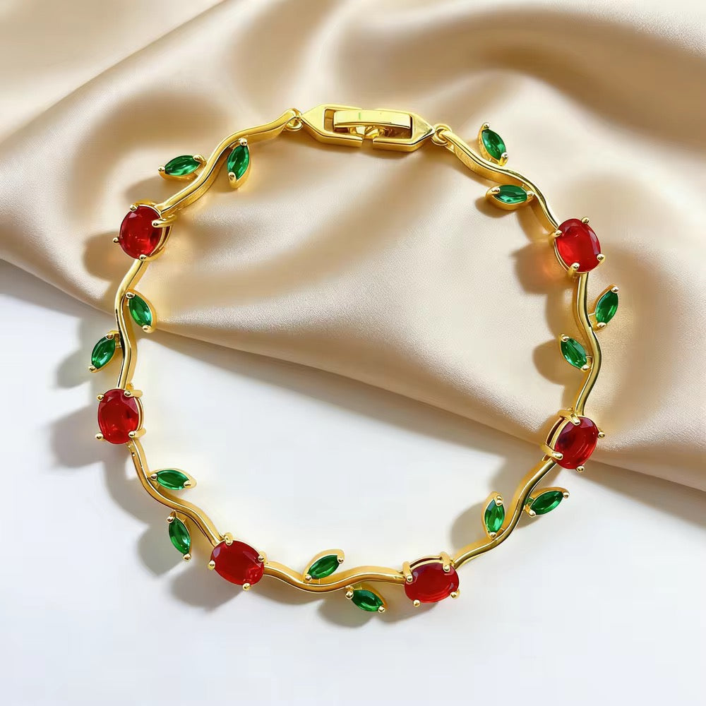 Premium Quality Gold Plated Luxury Tulip Brecelet