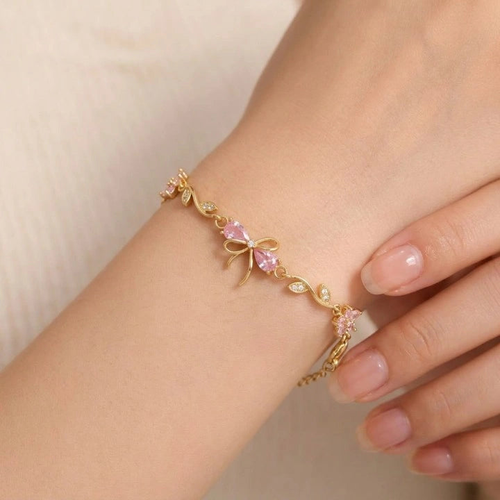 Premium Quality Gold Plated Luxury Tulip Brecelet