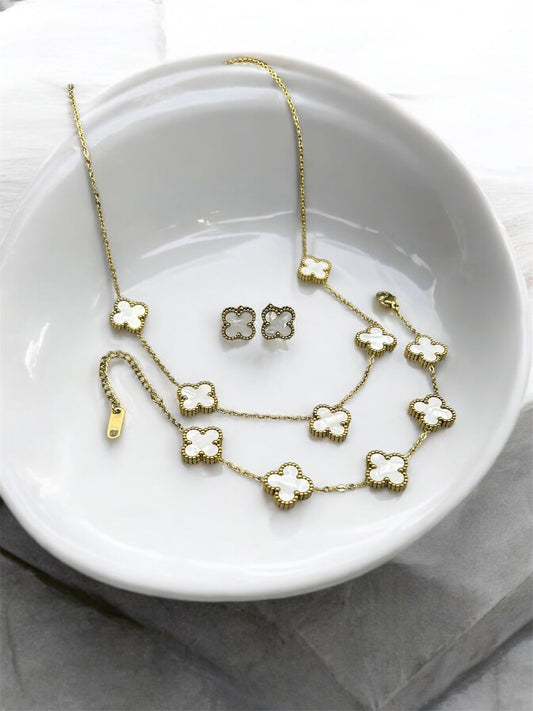 Stainless Steel White Clover Complete Set