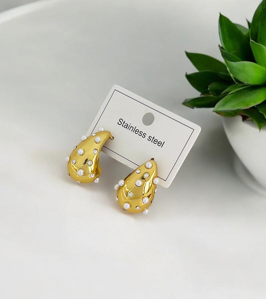 Stainless Steel luxury Hoops