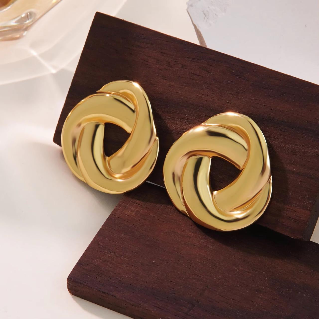Stainless Steel luxury Hoops
